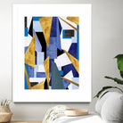 CosmicRain by Lori Dubois on GIANT ART - gold geometric black background
