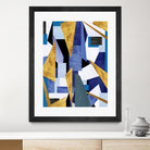 CosmicRain by Lori Dubois on GIANT ART - gold geometric black background