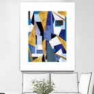 CosmicRain by Lori Dubois on GIANT ART - gold geometric black background
