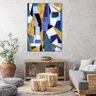 CosmicRain by Lori Dubois on GIANT ART - gold geometric triangles