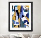 CosmicRain by Lori Dubois on GIANT ART - gold geometric black background
