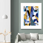 CosmicRain by Lori Dubois on GIANT ART - gold geometric black background