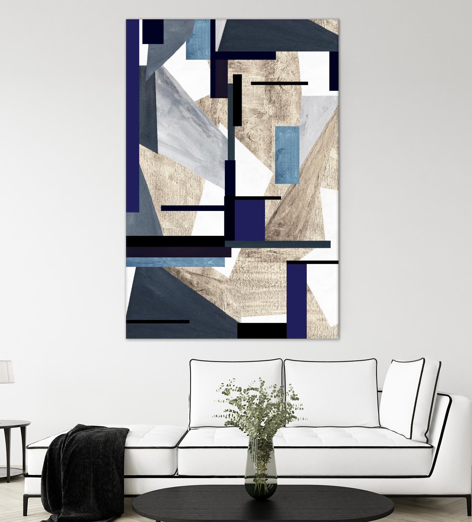 InTheKnow by Lori Dubois on GIANT ART - white & black geometric grays