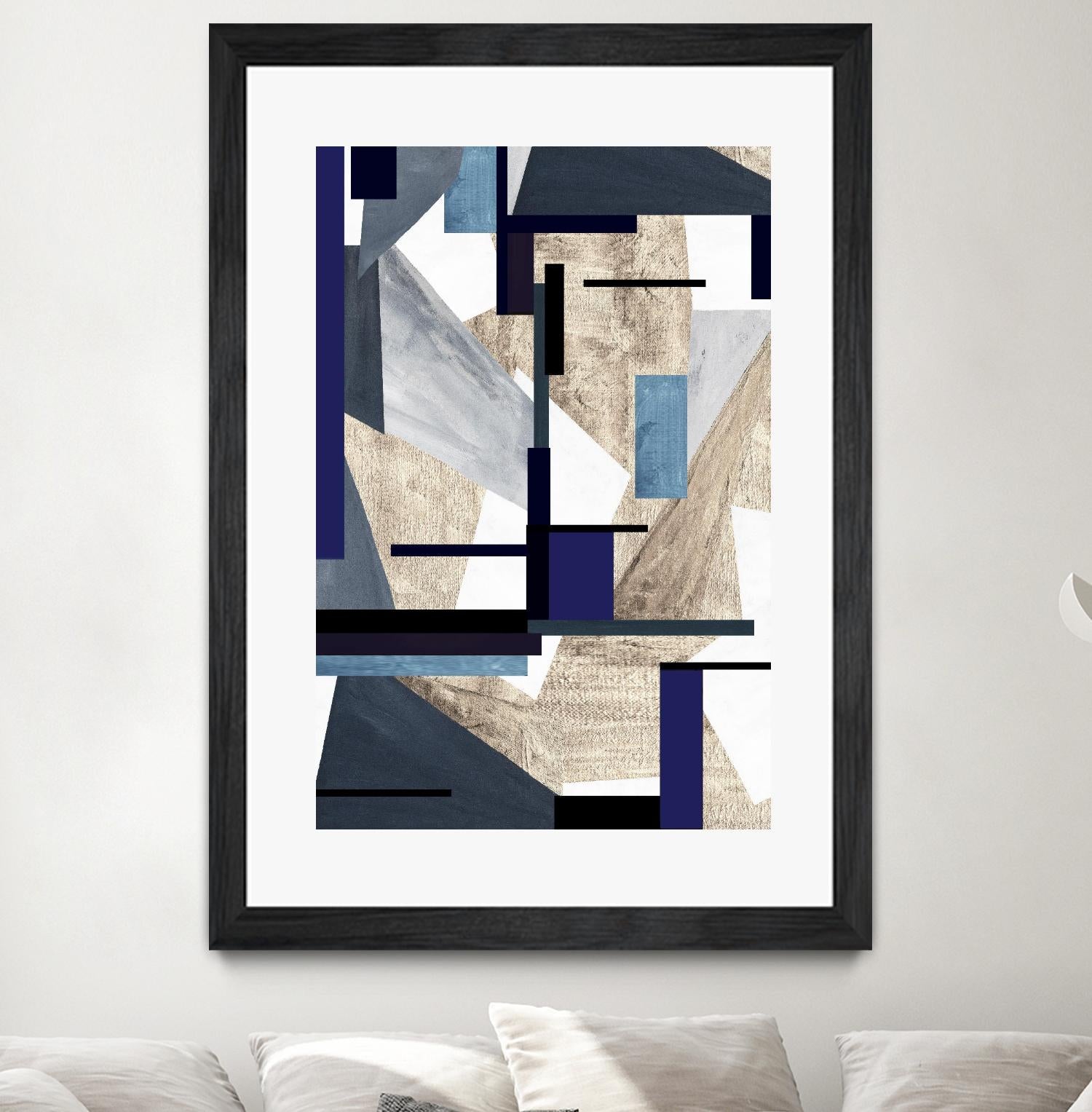 InTheKnow by Lori Dubois on GIANT ART - beige abstract grays