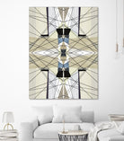 Nuance-I by Lori Dubois on GIANT ART - beige linear géométrique