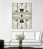 Nuance-I by Lori Dubois on GIANT ART - beige linear géométrique