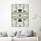 Nuance-I by Lori Dubois on GIANT ART - beige linear géométrique