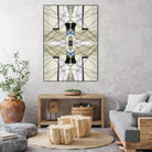 Nuance-I by Lori Dubois on GIANT ART - beige linear géométrique