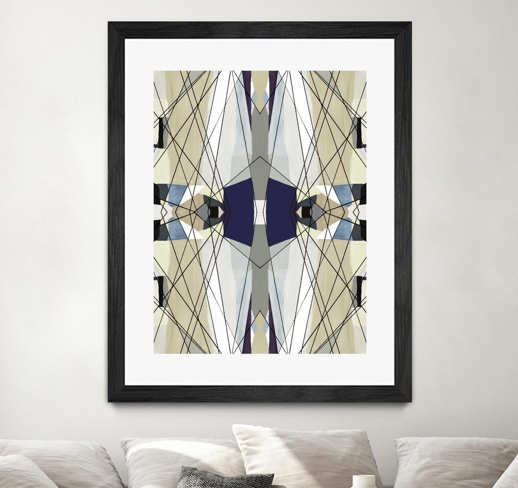 Nuance-IV by Lori Dubois on GIANT ART - beige linear abstracts