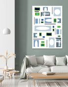 DottedLines by Lori Dubois on GIANT ART - green shapes rectangles