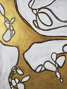 Mocha Latte -Gold - 1 by Lori Dubois on GIANT ART - gold linear