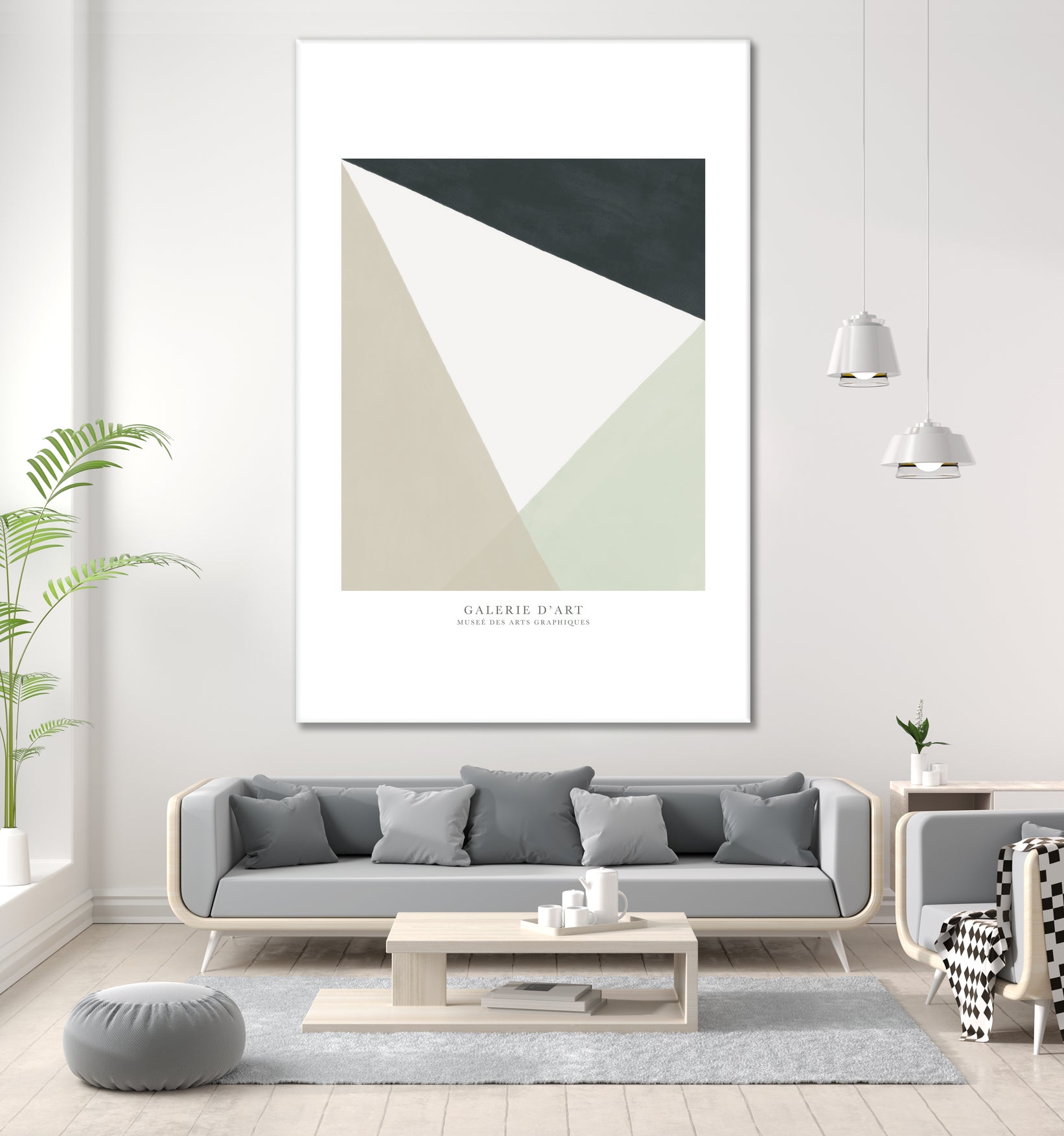 Art Graphique I by M Studio on GIANT ART - beige scandinavian