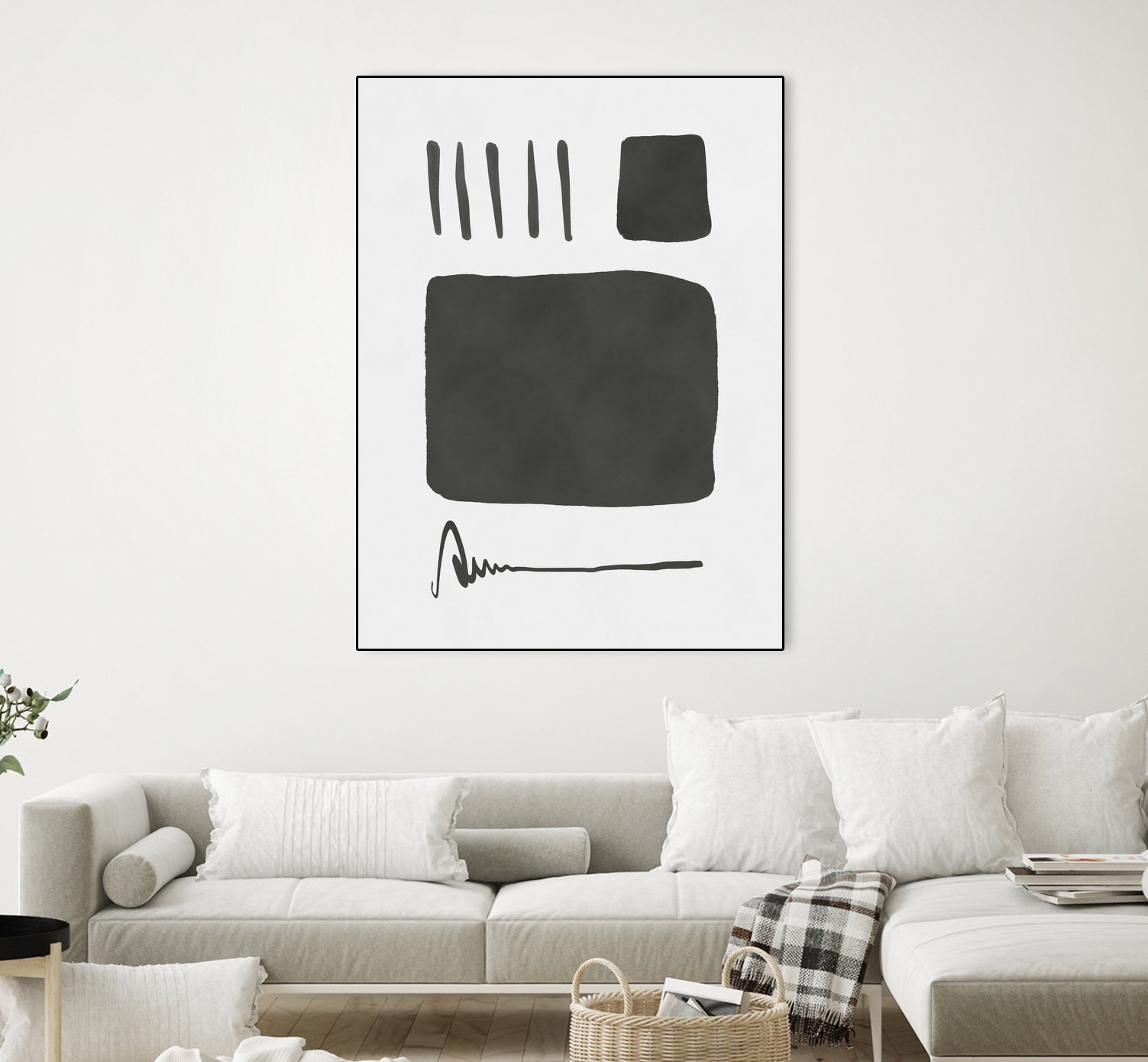 Square mind by M Studio on GIANT ART - white