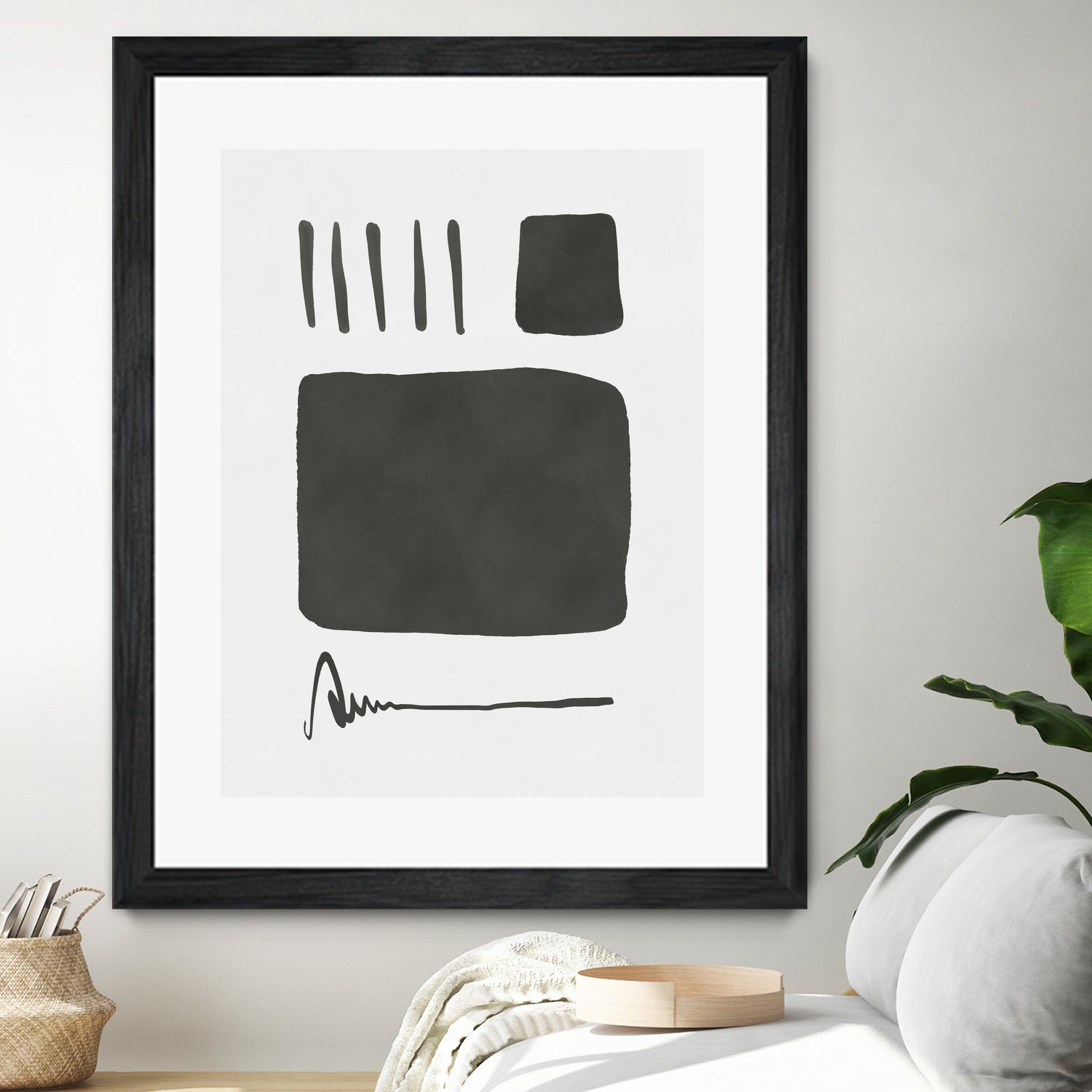 Square mind by M Studio on GIANT ART - white