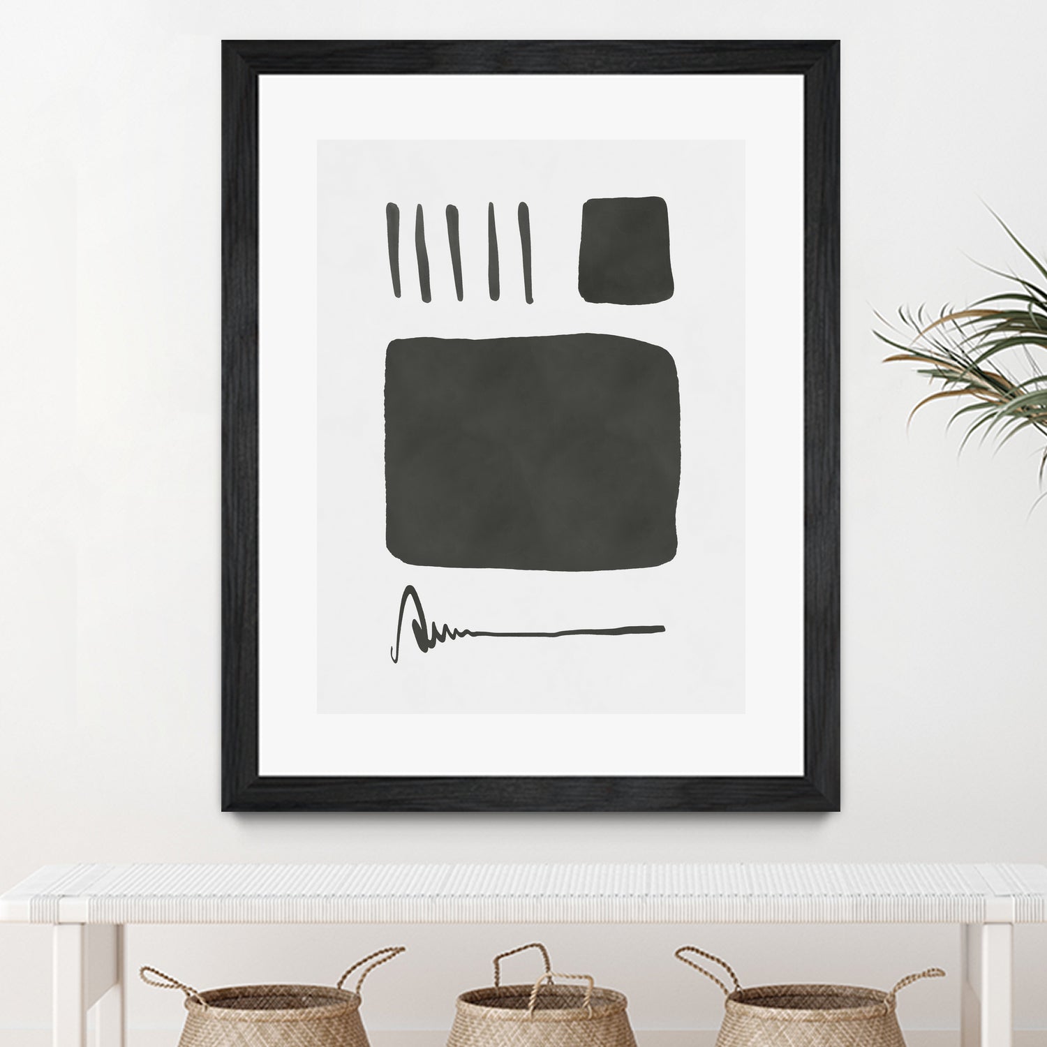 Square mind by M Studio on GIANT ART - white