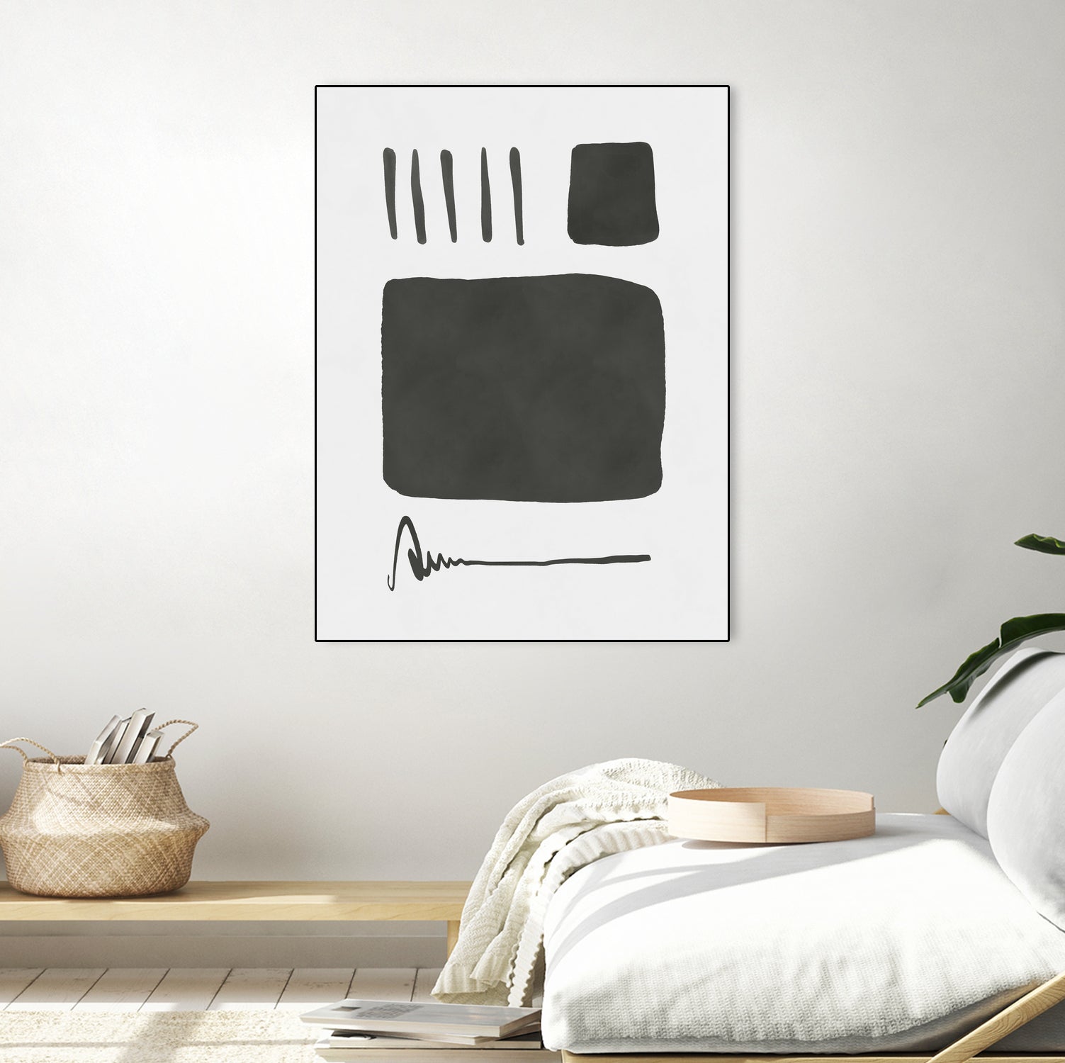 Square mind by M Studio on GIANT ART - white