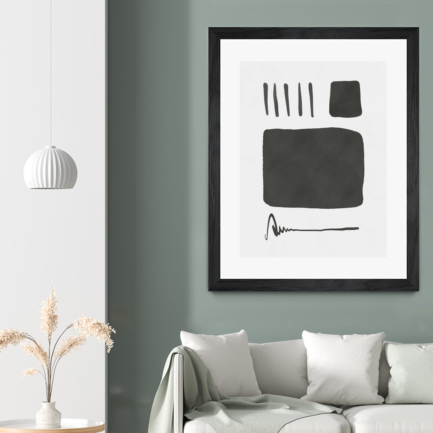 Square mind by M Studio on GIANT ART - white