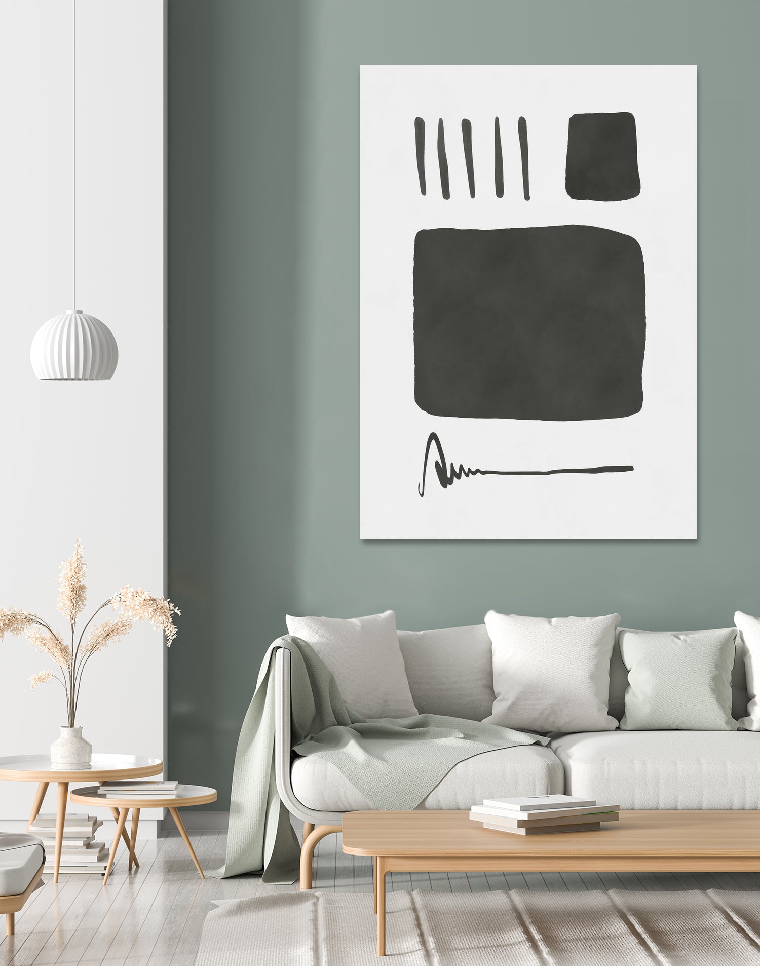 Square mind by M Studio on GIANT ART - white