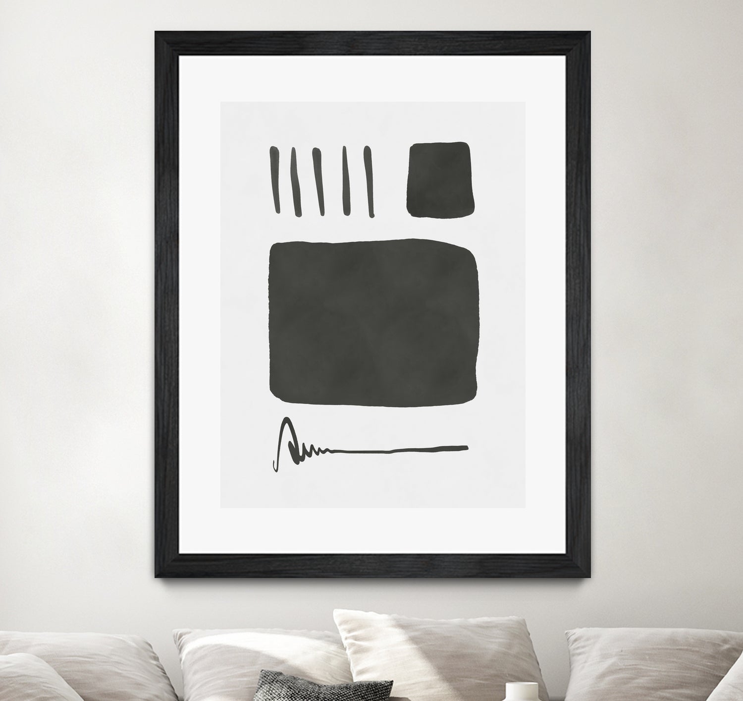 Square mind by M Studio on GIANT ART - white