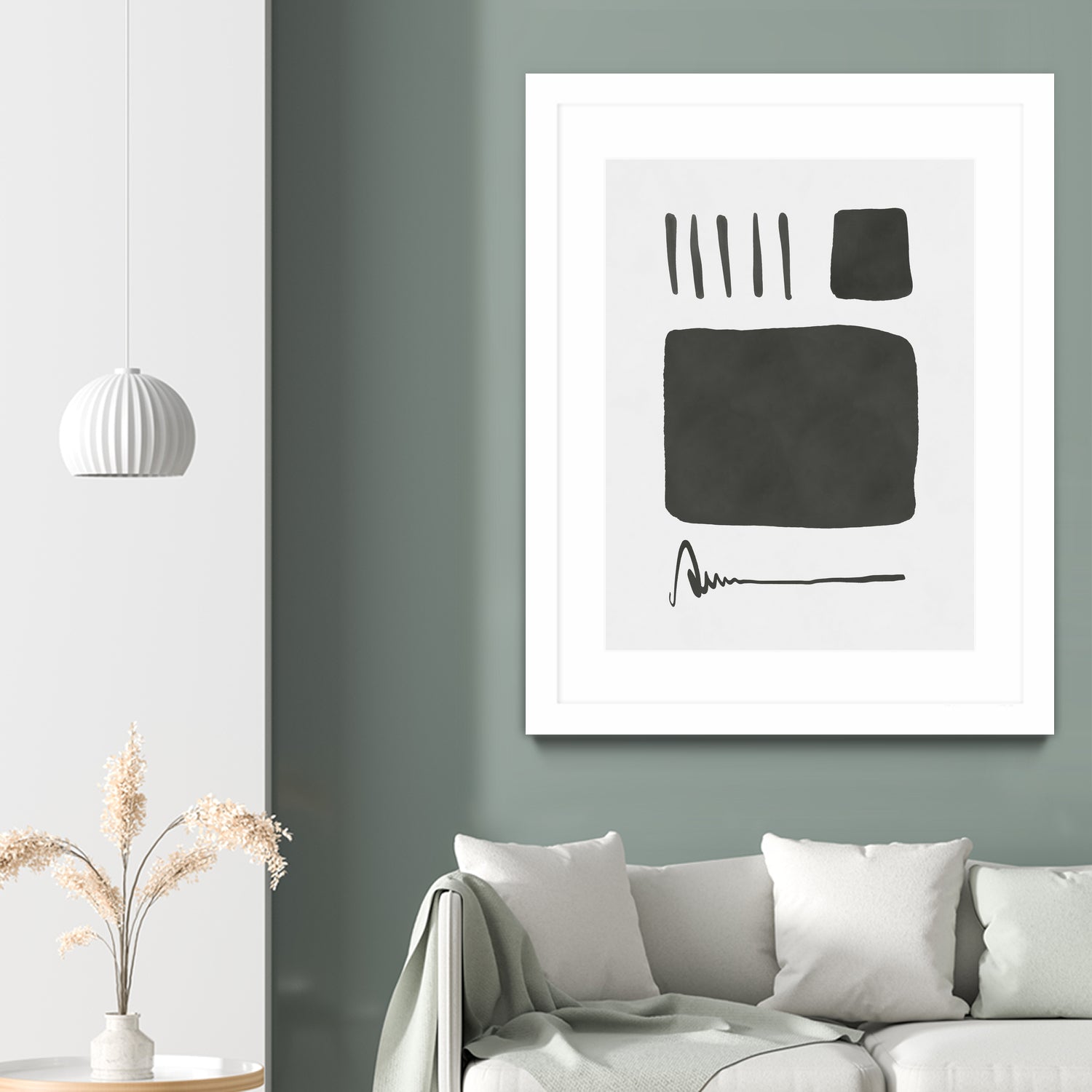 Square mind by M Studio on GIANT ART - white