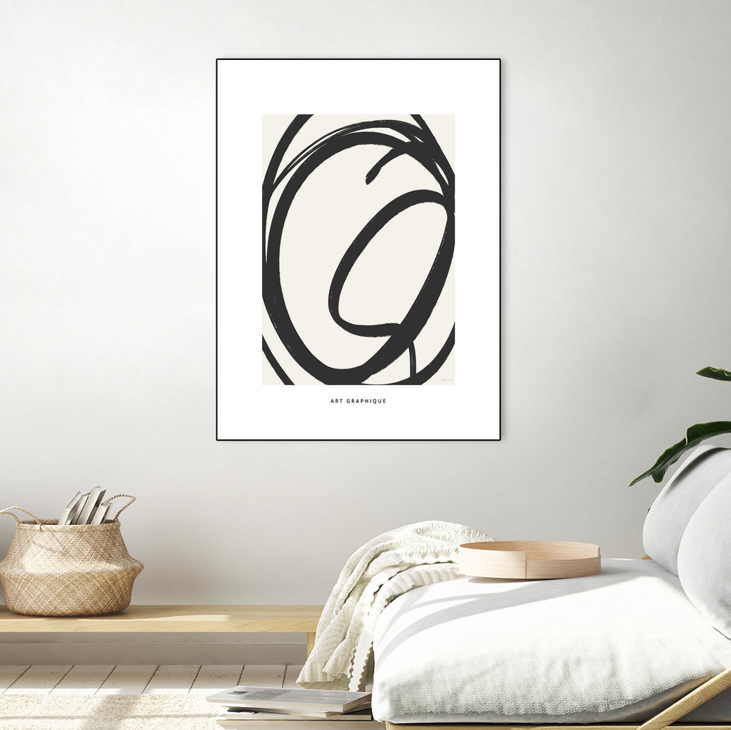 Circle I by M Studio on GIANT ART - black and white
