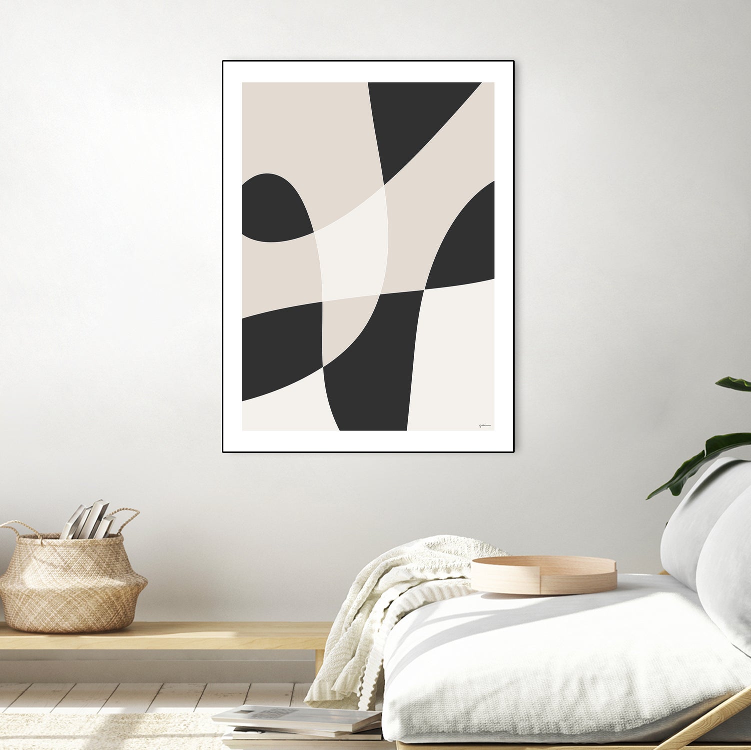 Art Graphique by M Studio on GIANT ART - beige