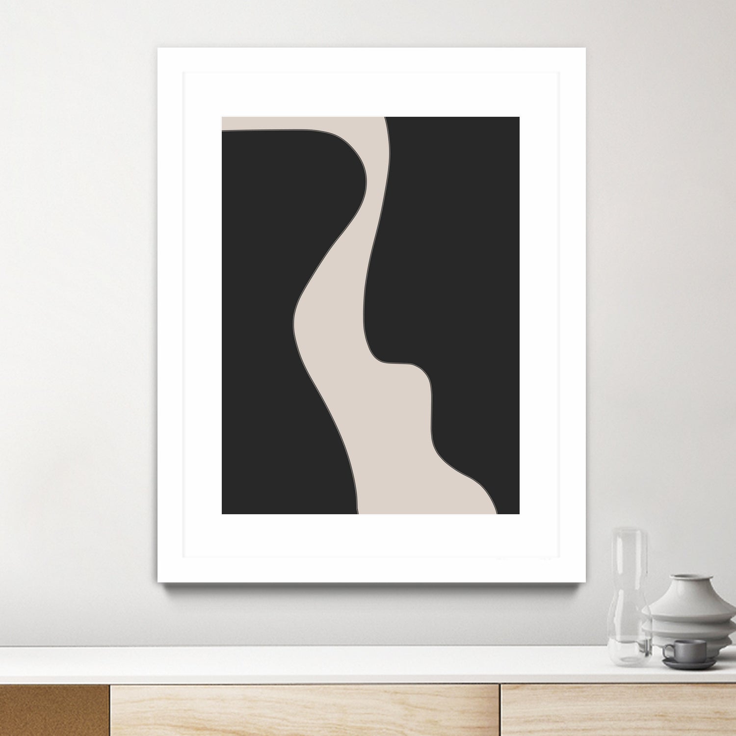 Black Shapes by M Studio on GIANT ART