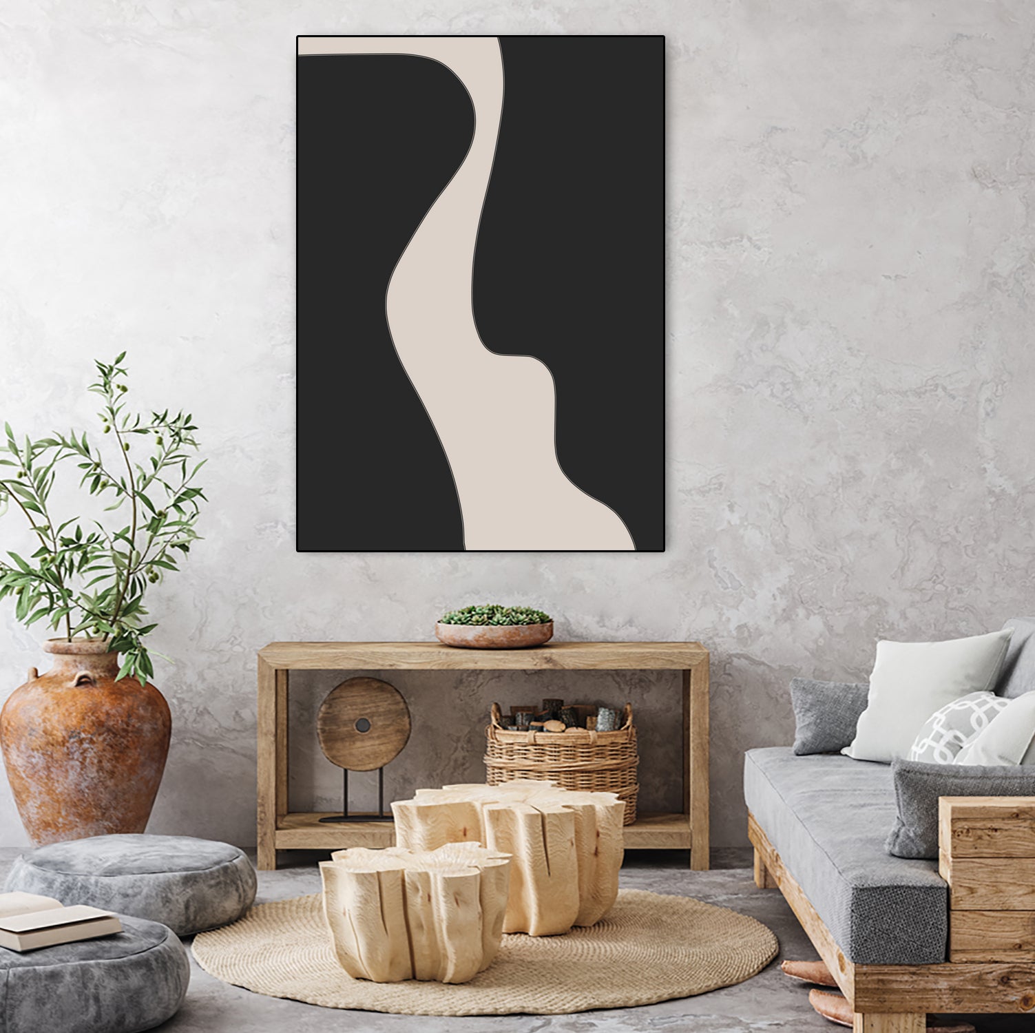 Black Shapes by Clicart Studio on GIANT ART