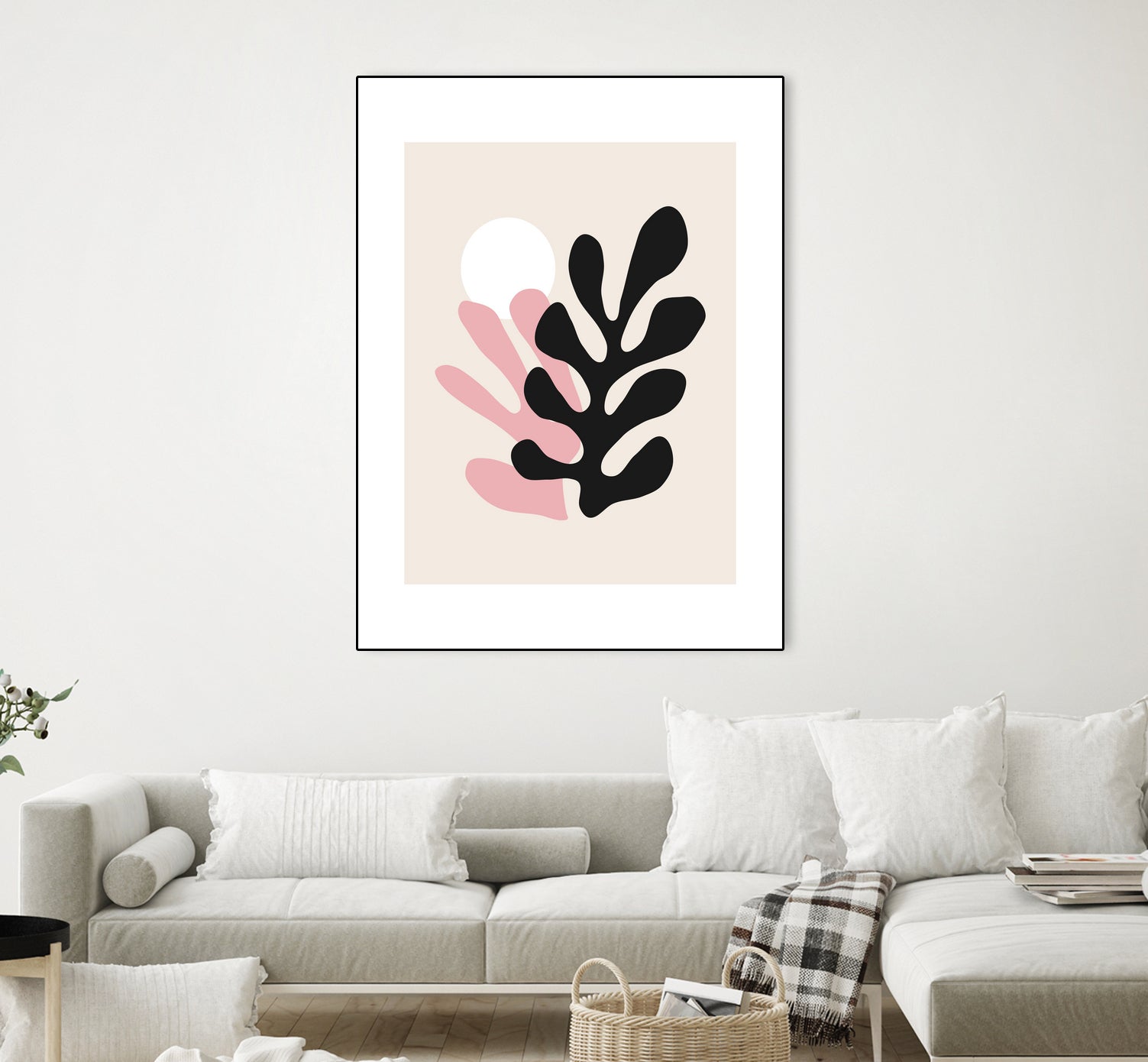 Pink Cut Outs III by Clicart Studio on GIANT ART