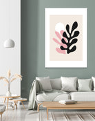 Pink Cut Outs III by M Studio on GIANT ART - beige scandinavian