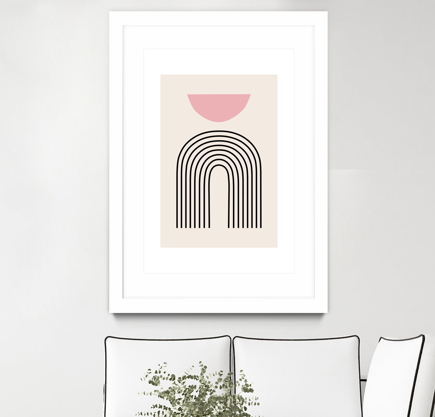Pink Boho by M Studio on GIANT ART - beige scandinavian