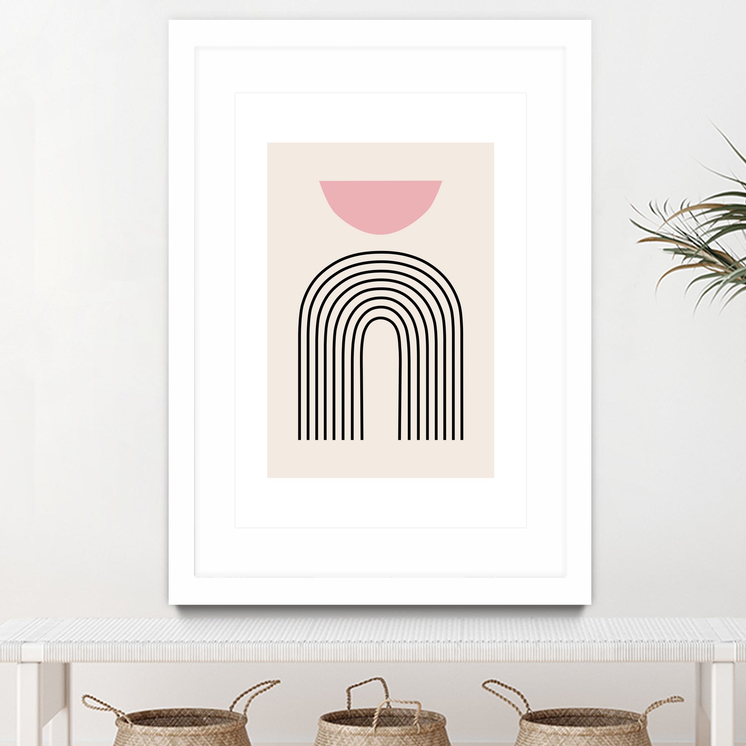 Pink Boho by M Studio on GIANT ART - beige scandinavian