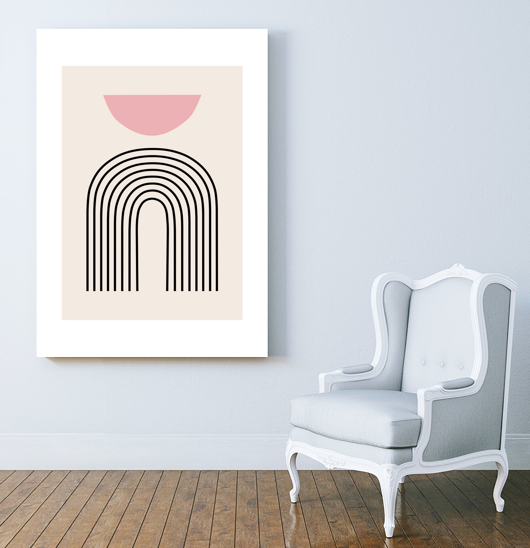 Pink Boho by M Studio on GIANT ART - beige scandinavian