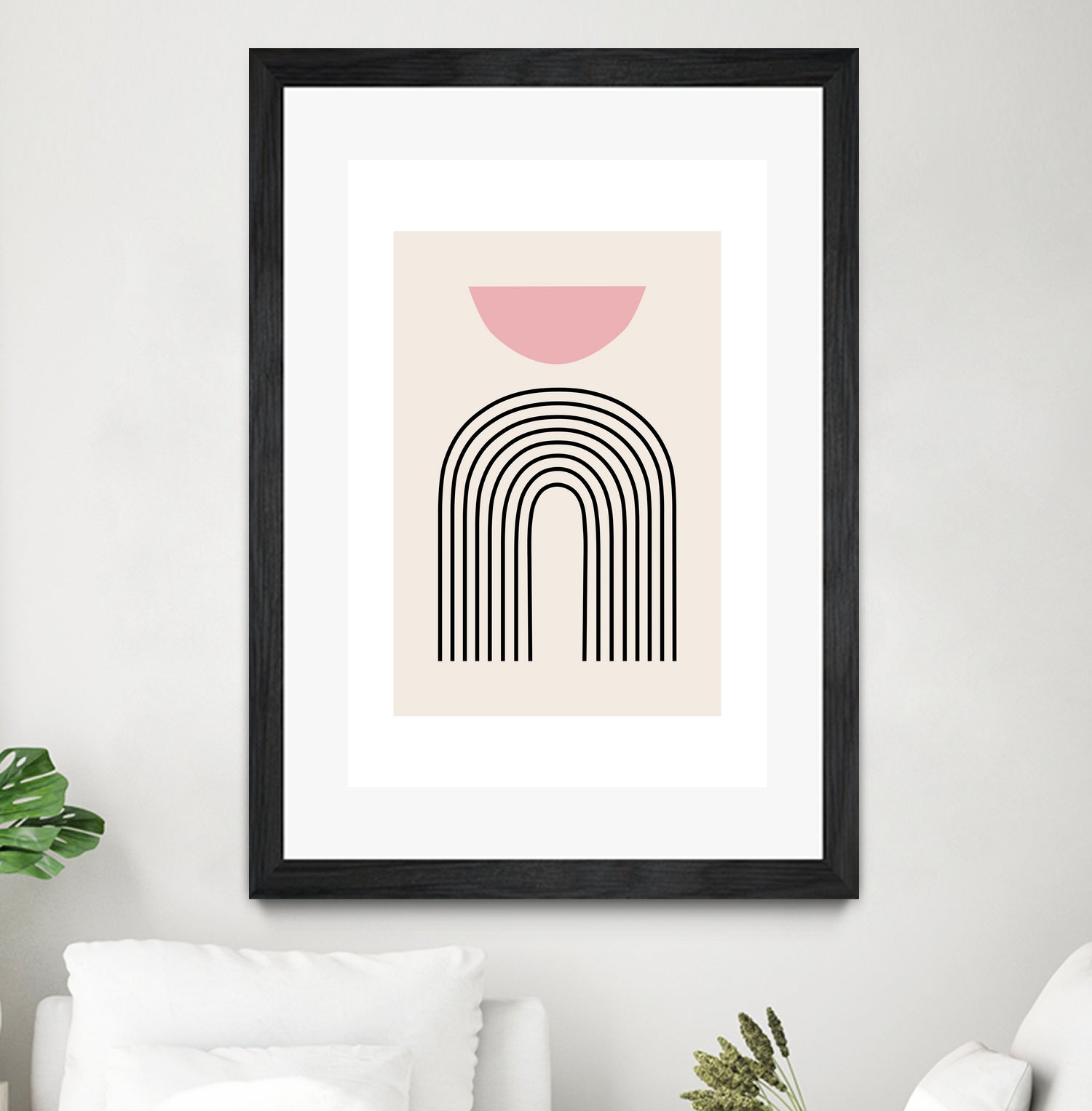 Pink Boho by M Studio on GIANT ART - beige scandinavian