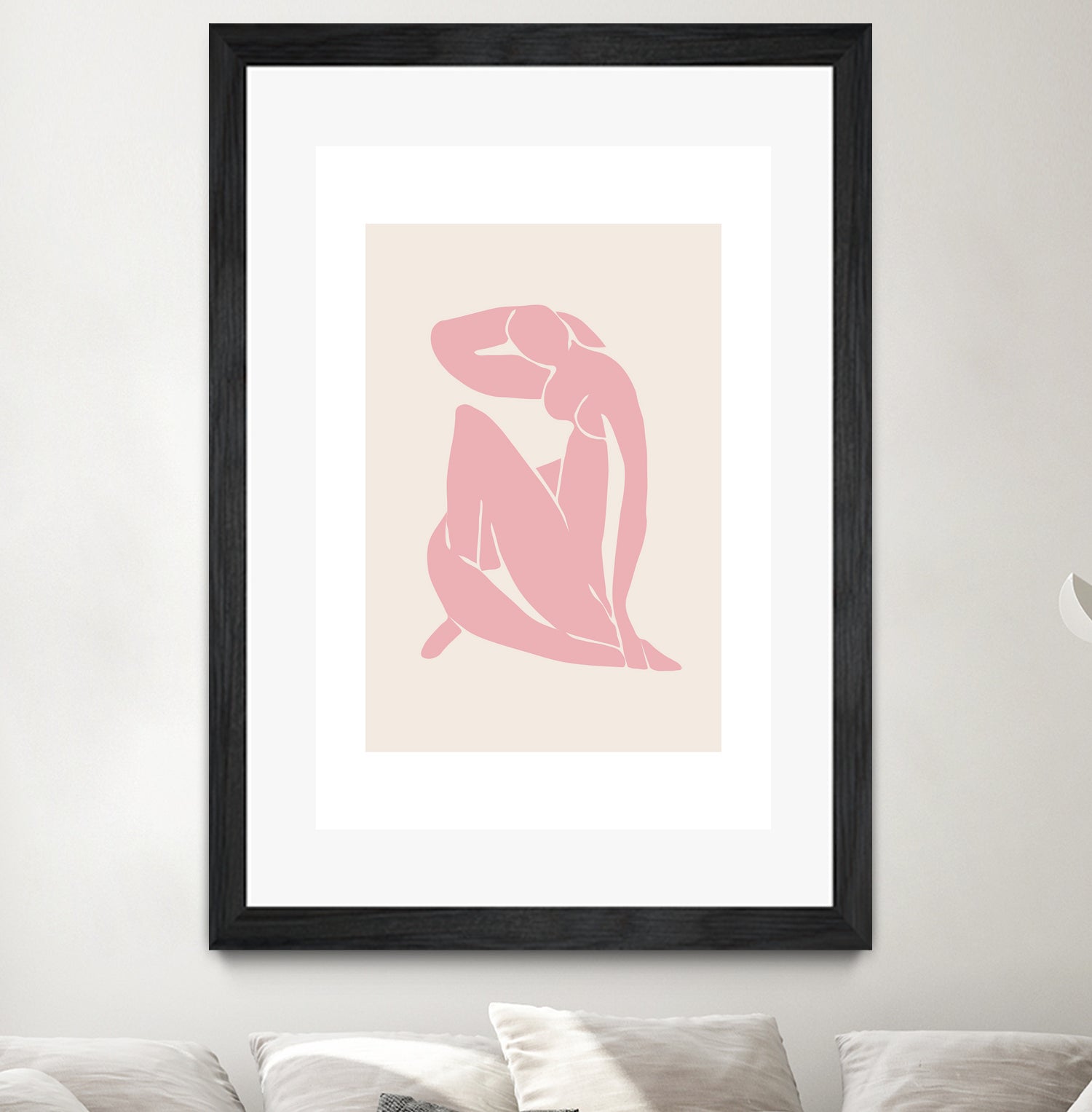Nude Figure II by M Studio on GIANT ART - beige minimalist