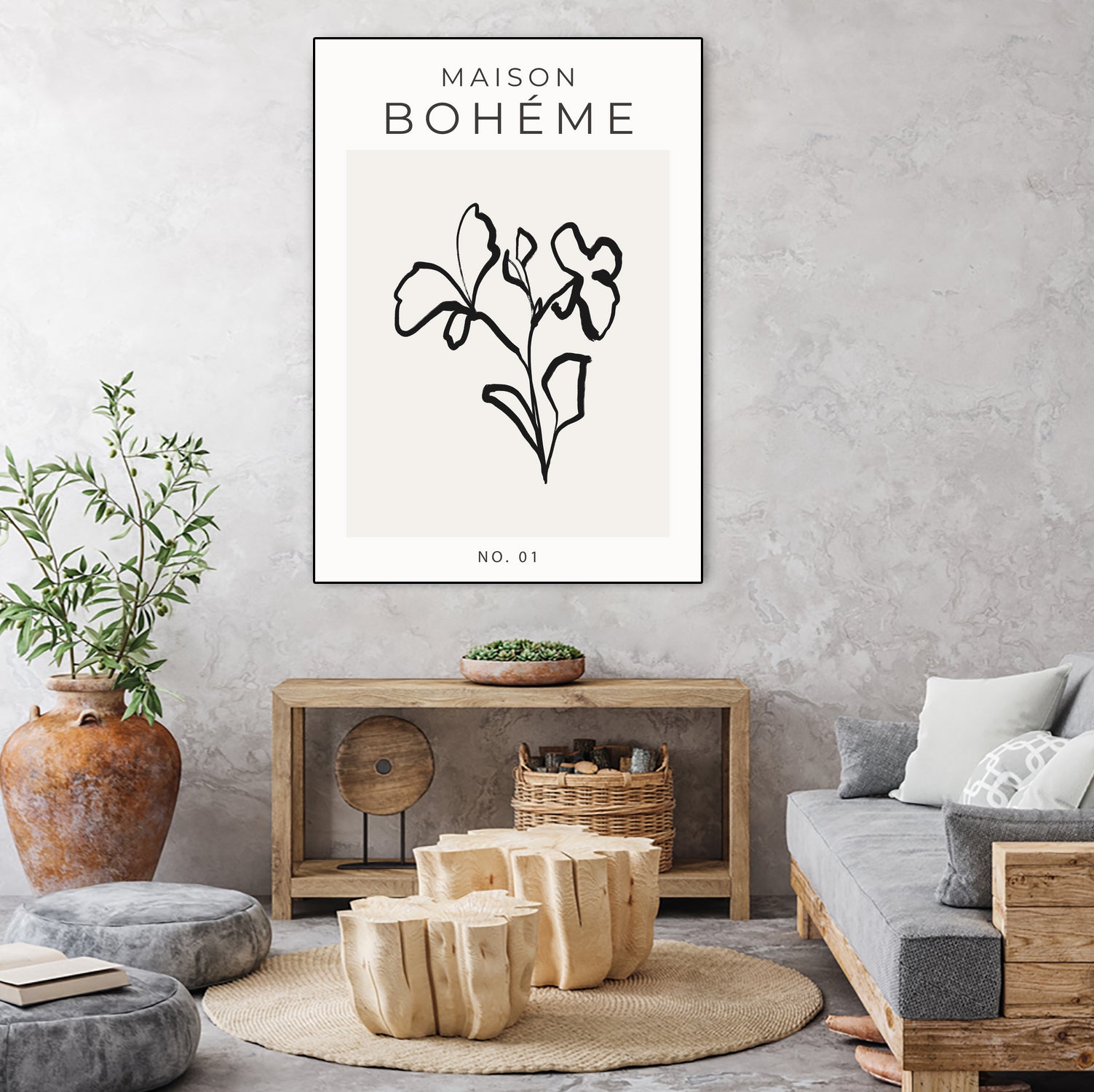 Maison Bohème No.1 by Clicart Studio  on GIANT ART