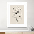 Faces by M Studio on GIANT ART - beige minimalist