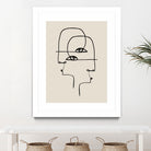 Faces by M Studio on GIANT ART - beige minimalist