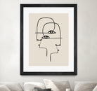 Faces by M Studio on GIANT ART - beige minimalist