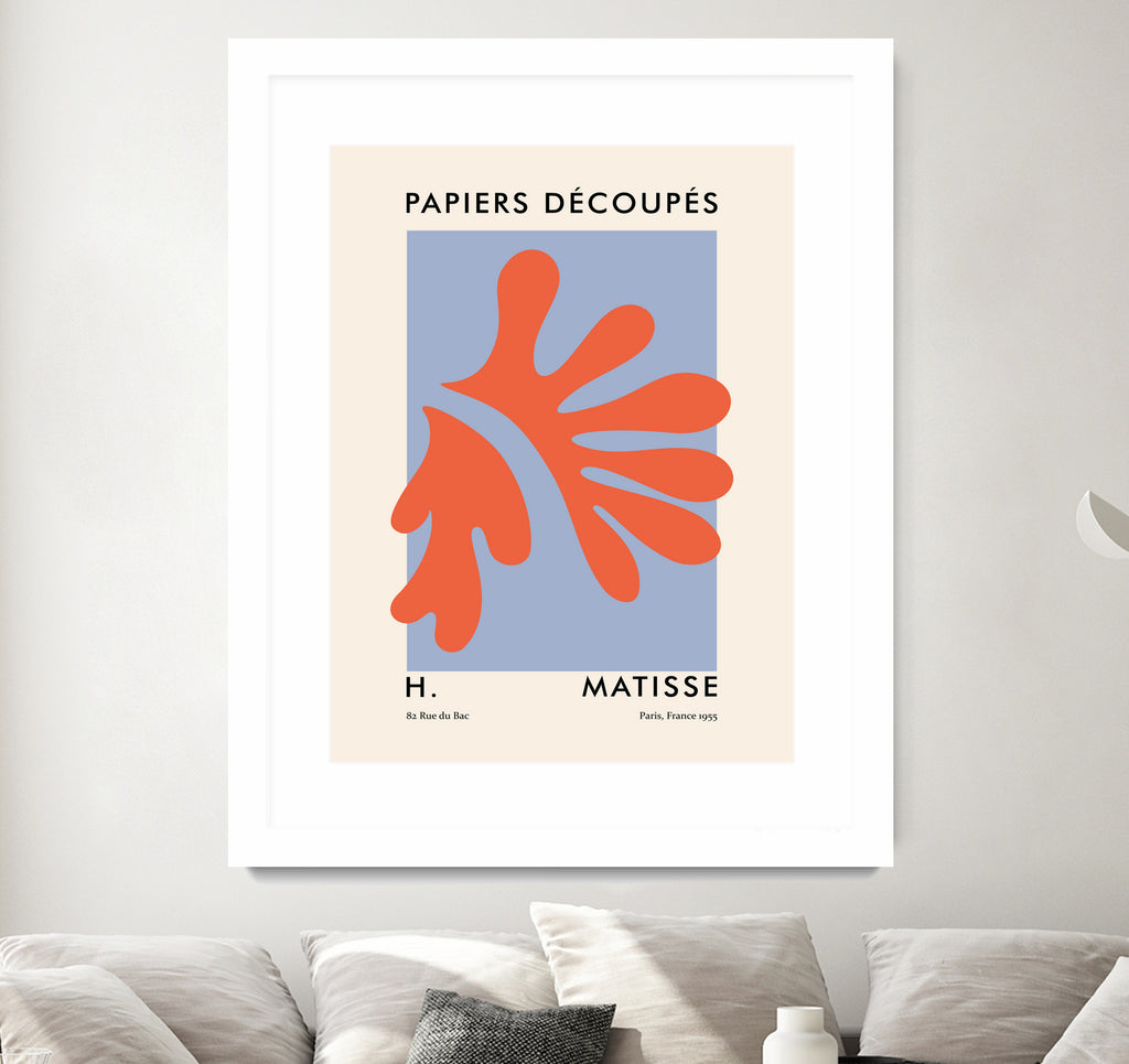 Papiers Découpés VII by M Studio on GIANT ART - orange minimalist