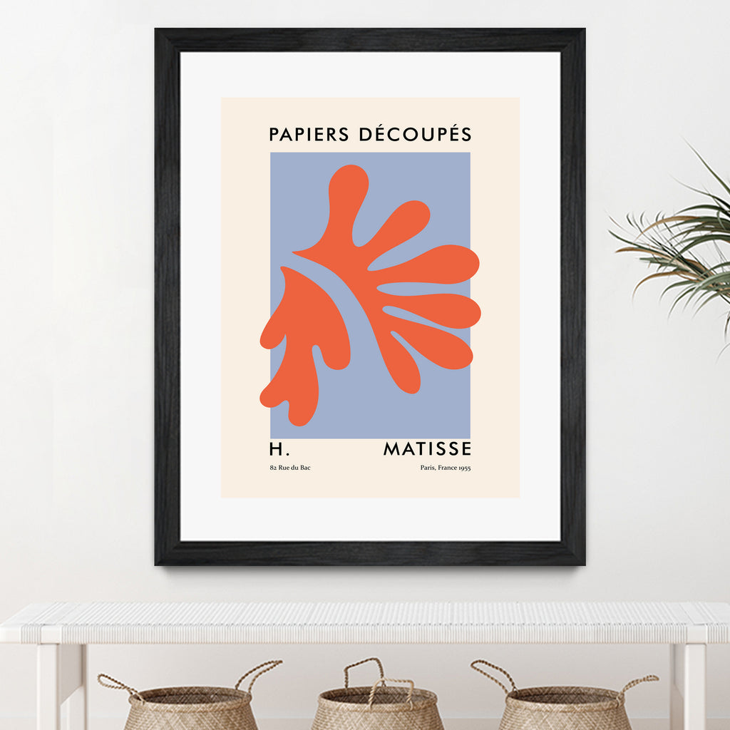 Papiers Découpés VII by M Studio on GIANT ART - orange minimalist