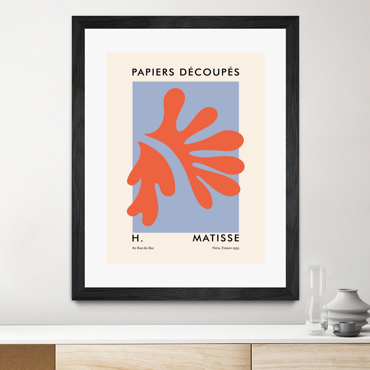 Papiers Découpés VII by M Studio on GIANT ART - orange minimalist