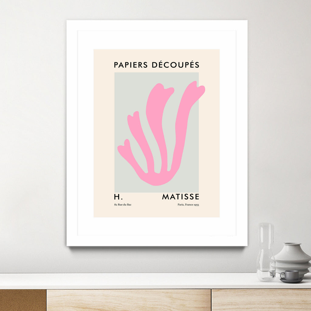 Papiers Découpés V by M Studio on GIANT ART - pink scandinavian