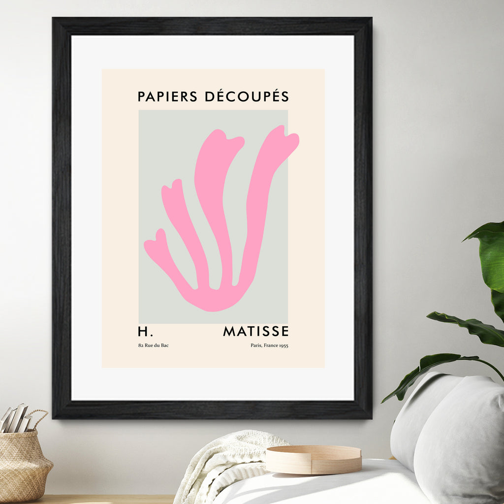 Papiers Découpés V by M Studio on GIANT ART - pink scandinavian