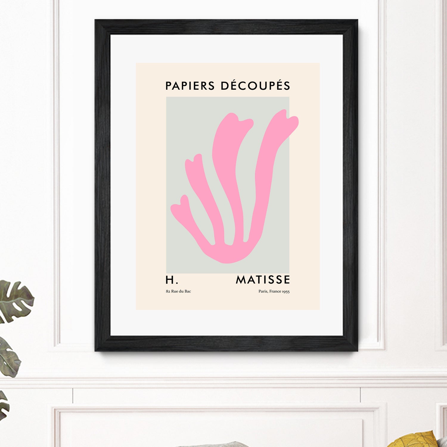 Papiers Découpés V by M Studio on GIANT ART - pink scandinavian