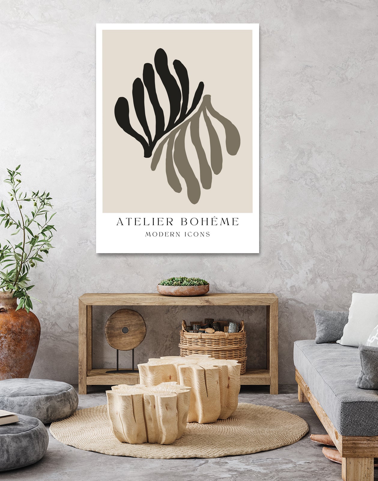 Atelier Bohème No.1 by M Studio on GIANT ART - beige scandinavian