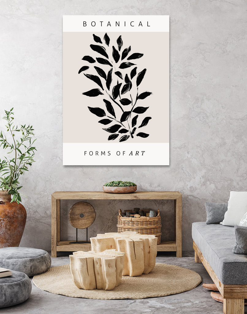 Forms of Art by M Studio on GIANT ART - beige botanical