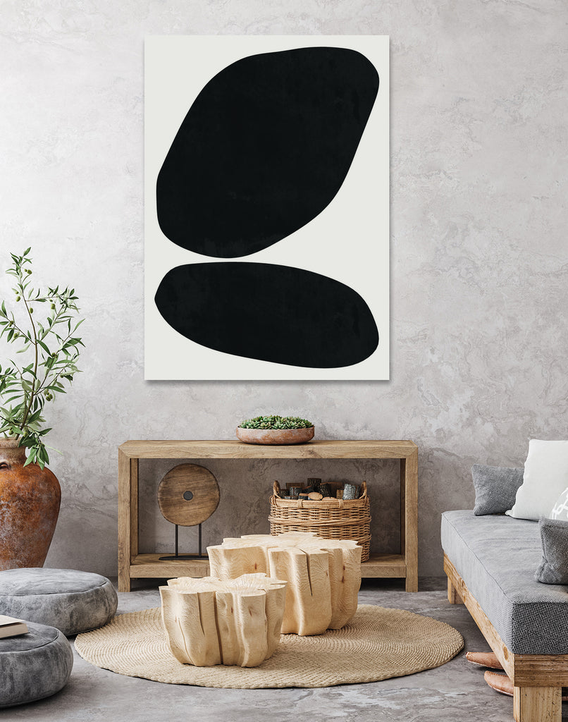 Black Abstract II by M Studio on GIANT ART - black scandinavian