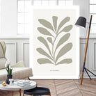 Floraison by M Studio on GIANT ART - beige scandinavian flowers