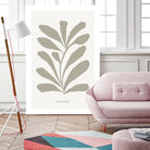 Floraison by M Studio on GIANT ART - beige scandinavian flowers